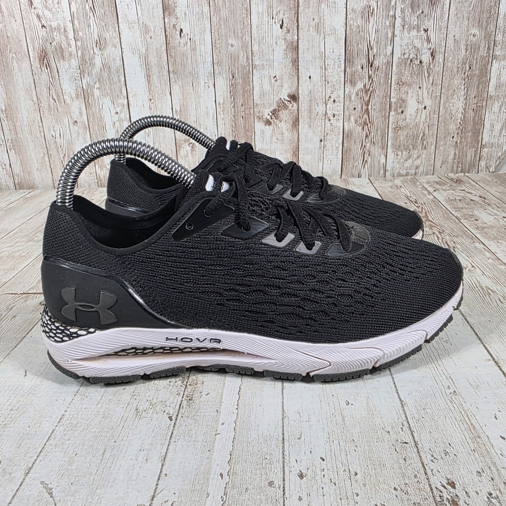 Under Armour HOVR Sonic 3 Womens Running Shoes Black White 3022596-001 Size 7.5
